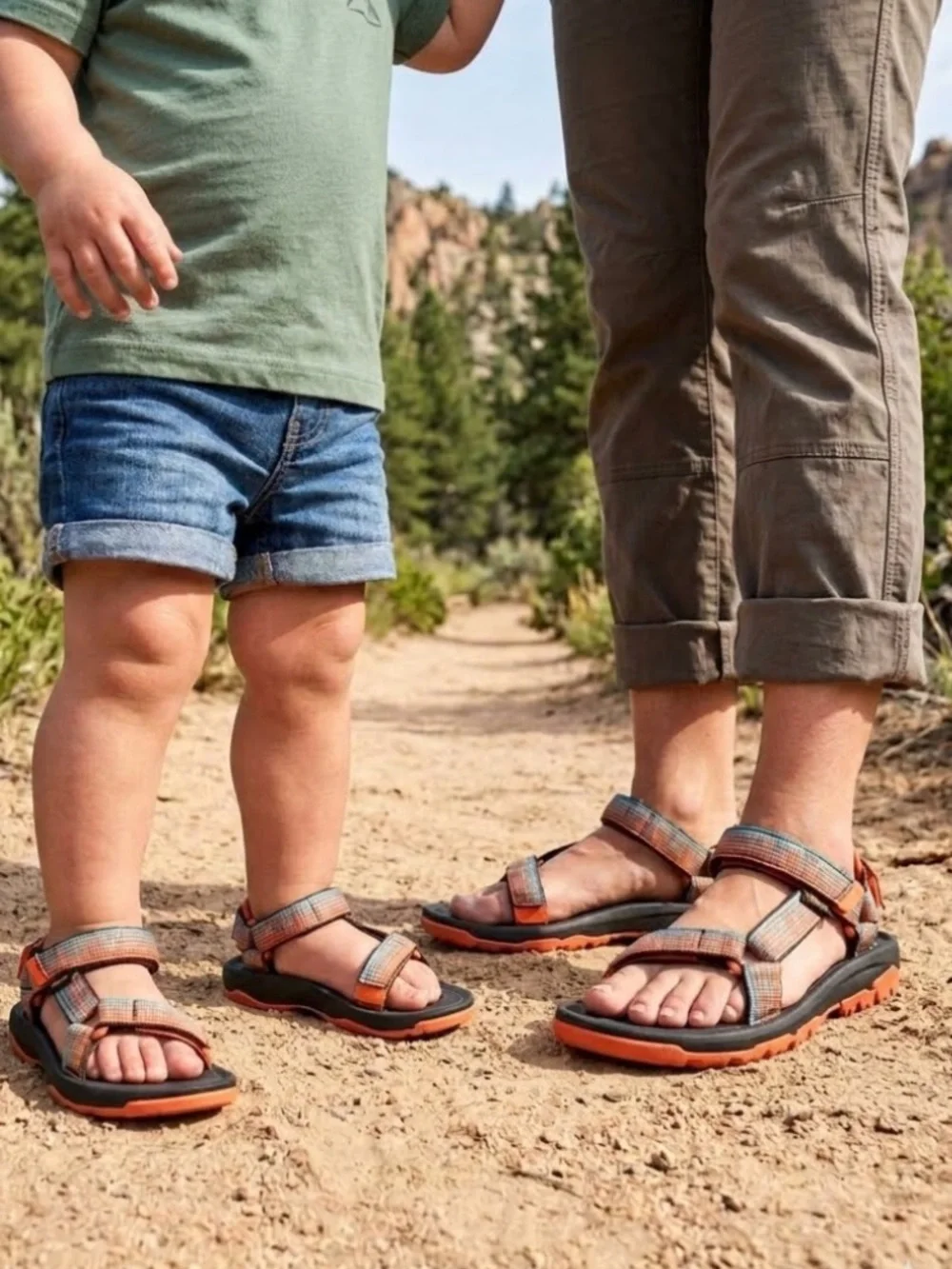 Teva Kids Boys Girls Hurricane XLT2 Sandals Sz 13 Hiking Water Shoes Aztec Print